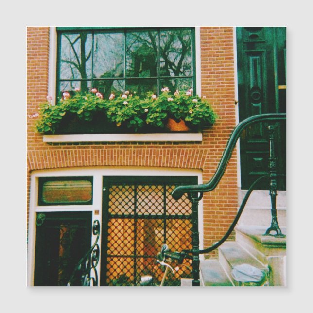 Canal House in Amsterdam Magnetkarte (Vorderseite)