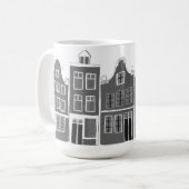 Canal House Rainbow Amsterdam Holland Dutch Travel Kaffeetasse (Vorderseite Links)
