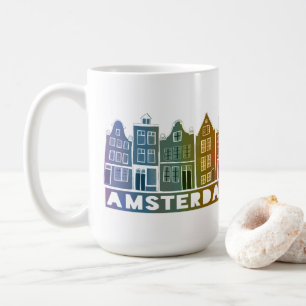 Canal House Rainbow Amsterdam Holland Dutch Travel Kaffeetasse