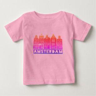 Canal House Row Amsterdam Holland Holland Colorful Baby T-shirt