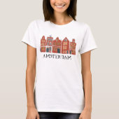Canal House Row Amsterdam Holland T-Shirt (Vorderseite)