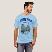 Canal Houses in Amsterdam: Niederlande T-Shirt (Vorne ganz)