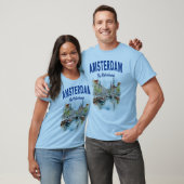 Canal Houses in Amsterdam: Niederlande T-Shirt (Unisex)