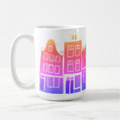 Canal Houses Row Amsterdam Holland Dutch Sunset Kaffeetasse (Links)