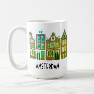 Canal Houses Row Amsterdam Holland Holland Travel Kaffeetasse