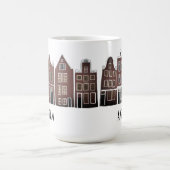 Canal Houses Row Amsterdam Holland Holland Travel Kaffeetasse (Mittel)