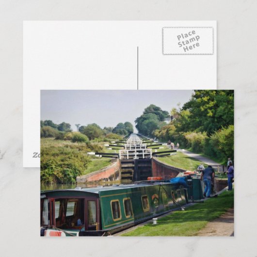 Canal Locks Postkarte (Vorne/Hinten)