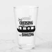 Canal Narrowboat Funny Drinking Quote Glas (Rückseite)
