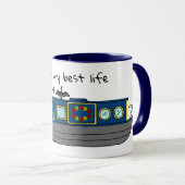 Canal Narrowboat Owner Best Life Quote Tasse (VorderseiteRechts)