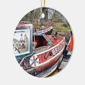 CANAL NARROWBOATS KERAMIK ORNAMENT (Links)