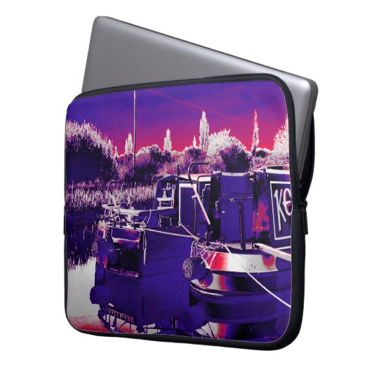 CANAL NARROWBOATS LAPTOPSCHUTZHÜLLE (Vorderseite Links)