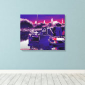 CANAL NARROWBOATS LEINWANDDRUCK (Insitu (Holzboden))