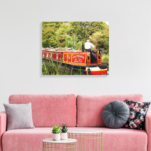 CANAL NARROWBOATS LEINWANDDRUCK (Insitu (Wohnzimmer))
