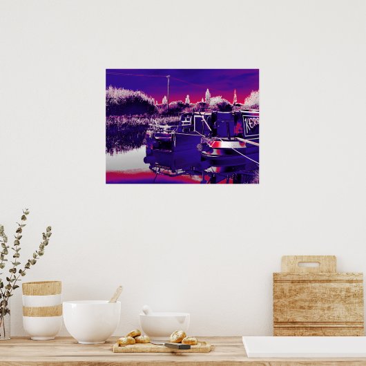 CANAL NARROWBOATS POSTER (Küche)