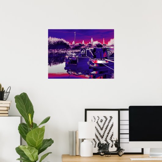 CANAL NARROWBOATS POSTER (Heimbüro)