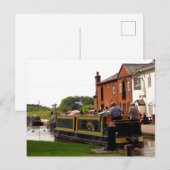 CANAL NARROWBOATS POSTKARTE (Vorne/Hinten)