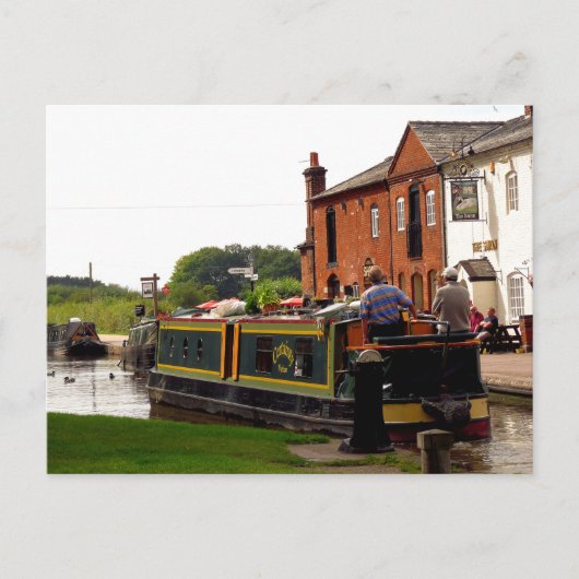CANAL NARROWBOATS POSTKARTE (Vorderseite)