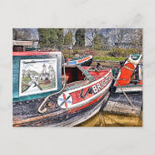 CANAL NARROWBOATS POSTKARTE (Vorderseite)