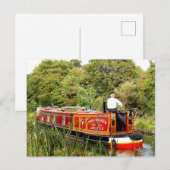 CANAL NARROWBOATS POSTKARTE (Vorne/Hinten)