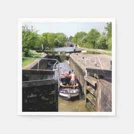 CANAL NARROWBOATS SERVIETTE