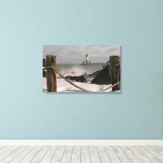 Canal Park Lighthouse Leinwanddruck (Insitu (Holzboden))