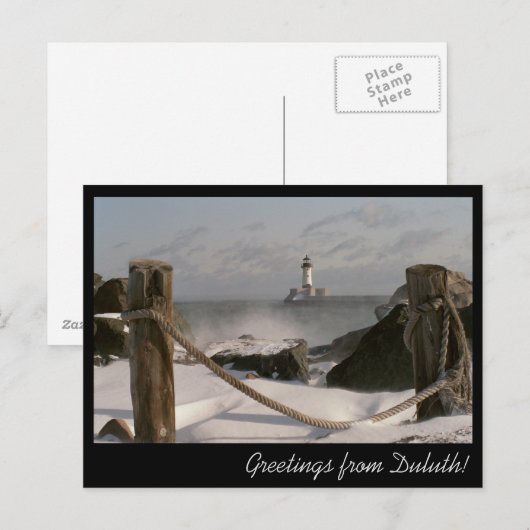 Canal Park Lighthouse Postkarte (Vorne/Hinten)