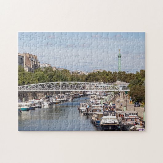 Canal Saint Martin - Paris, Frankreich Puzzle (Horizontal)