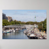 Canal Saint Martin - Paris Poster (Vorne)