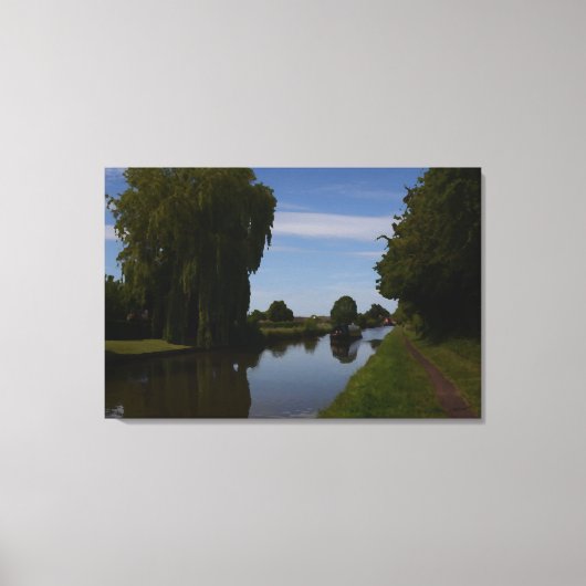 Canal Scene Leinwanddruck (Vorderseite)