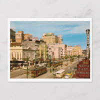 Canal St., New Orleans LA Vintage-Postkarte