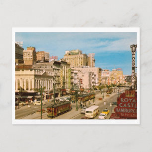 Canal St., New Orleans LA Vintage-Postkarte Postkarte