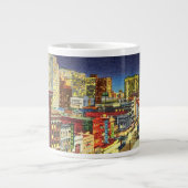 Canal Street at Night, New Orleans, Louisiana Jumbo-Tasse (Vorderseite)