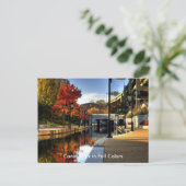 Canal Walk in Herbstfarben Postkarte (Stehend Vorderseite)