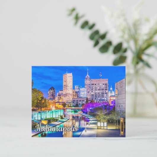 Canal Walk - Indianapolis, Indiana Postkarte (Stehend Vorderseite)