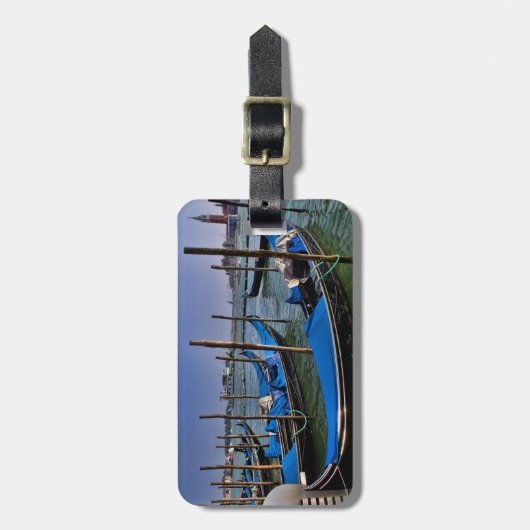 Canal-Wasser mit Gondelbooten Gepäckanhänger (Vorderseite vertikal)