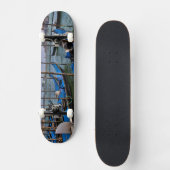 Canal-Wasser mit Gondelbooten Skateboard (Vorderseite)