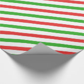 Canale Granate - rotes und grünes Umhüllungspapier Geschenkpapier (Ecke)