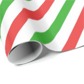 Canale Granate - rotes und grünes Umhüllungspapier Geschenkpapier (Rolleneckpunkt)