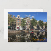 Canale Grande Amsterdam Postkarte (Vorne/Hinten)