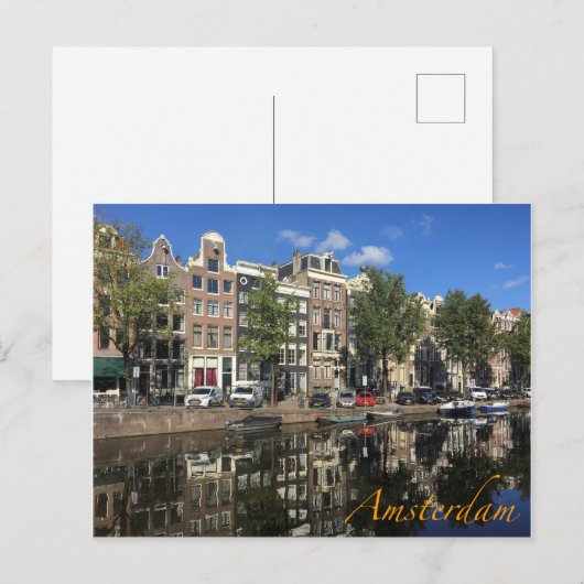 Canale Grande Amsterdam Postkarte (Vorne/Hinten)