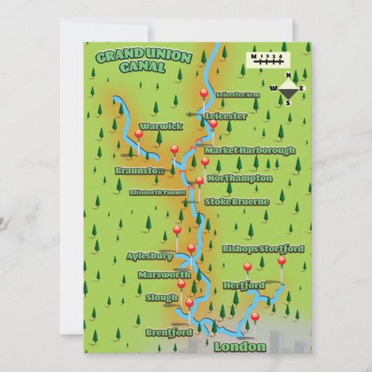 Canale Grande Gewerkschaft Karte (Vorderseite)