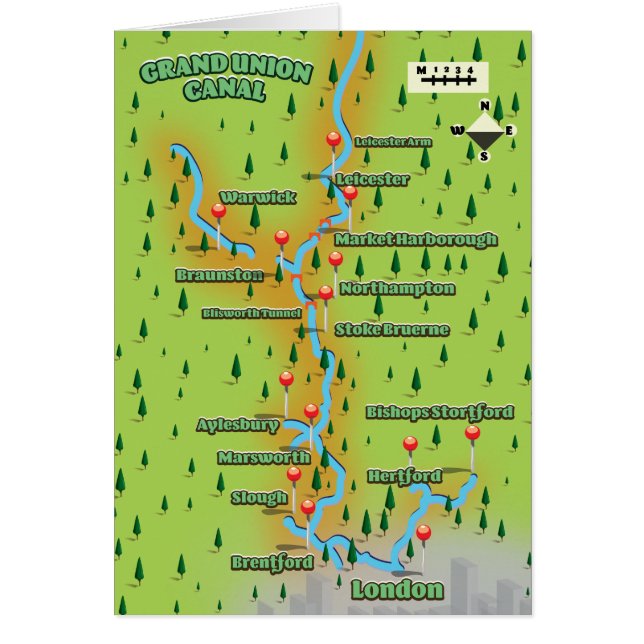 Canale Grande Gewerkschaft Karte (Vorne)