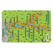 Canale Grande Gewerkschaft Karte Magnet (Horizontal)