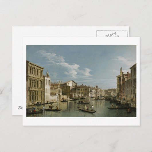 Canale Grande vom Palazzo Flangini bis zum Palazzo Postkarte (Vorne/Hinten)