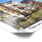 Canale Grande von Venedig mit Liebe-Zitat Fotodruck (Ecke)