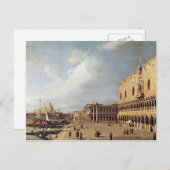 Canaletto - Aussicht auf den Ducal Palace Postkarte (Vorne/Hinten)