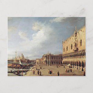 Canaletto - Aussicht auf den Ducal Palace Postkarte