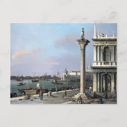 Canaletto Bacino di S. Marco Von der Piazzetta Postkarte (Vorderseite)