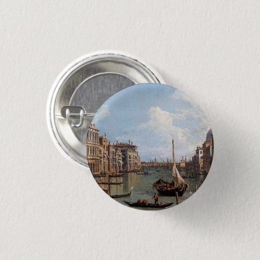 Canaletto Blick auf den Canal Grande Button (Vorne & Hinten)