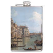 Canaletto Blick auf den Canal Grande Flachmann (Vorderseite)